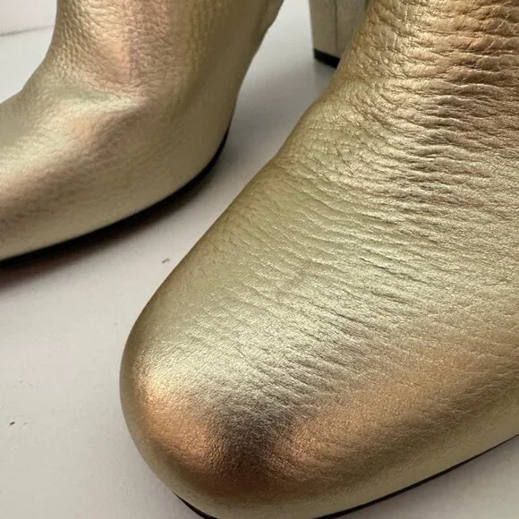 YSL, Gold Lou Lou Ankle Boots Ankle Boots & Booties